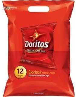Nacho Cheese Tortilla Chips 12 Bags