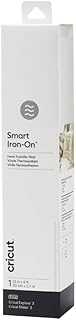 Smart Iron On, White - 9ft Roll (13'x108') Heat Transfer Vinyl for Maker & Explore Machines- Matless Cutting for Long cuts up to 12ft
