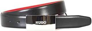 Men's Baldwin Plaque Leather Belt