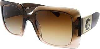 VE 4405 533213 Brown Plastic Rectangle Sunglasses Brown Gradient Lens