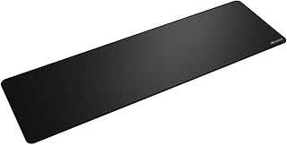 Mouse Pad 2 Large Extended - Stitched - Black