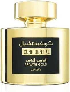 Perfumes Confidential Private Gold for Unisex Eau de Parfum Spray, 3.4 Ounce