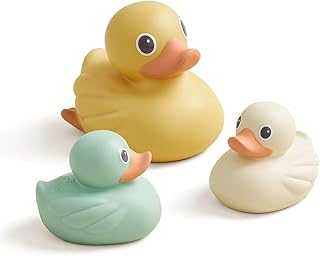 Ducky Family – 3-Piece Floating Bath Toy Set with Watertight Design; Soft, Squeezable Ducks Designed for Ages 6 Months and Up (Ducks)