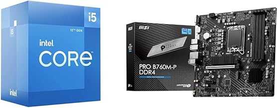 Core i5-12400F Desktop Processor + MSI PRO B760M-P DDR4 ProSeries Motherboard