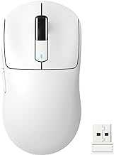 X3 Lightweight Wireless Gaming Mouse with Tri-Mode 2.4G/USB-C Wired/Bluetooth,26K DPI, PAW3395 Optical Sensor,Kailh GM8.0 Switch,5 programmable Buttons for PC/Win/Mac(White)