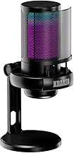 Kraken Echo RGB USB Condenser Microphone for Gaming, Podcast & Streaming for PC, PS5, PS4, MAC, Laptops. Touch Mute - Gain Knob - Monitoring - Controllable RGB - PC Gaming Mic with Desk Stand (Black)