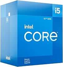 Core i5-12400F Alder Lake CPU LGA 1700 2.5 GHz 6-Core 65W 18MB Cache Desktop Processor