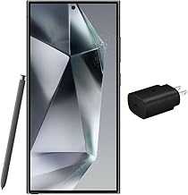 Galaxy S24 Ultra 5G (512GB, 12GB) 6.8" AMOLED 2X, 200MP Camera, Dual SIM, 5G / 4G LTE (Fully Unlocked for T-Mobile, Verizon, Global) S928B/DS (w/ 25W Fast Charging Cube, Titanium Black)