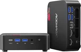 Kron Mini K1 Mini PC, Ryzen 7 5700U, 32GB DDR4 1TB NVMe SSD Mini Computers, Small Light Gaming PC 4K@60Hz Triple Display, Mini Desktop WiFi6 | Bluetooth 5.2 | Dual Channel | Auto Power On