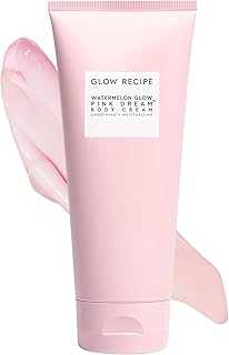 Watermelon Glow Pink Dream Body Cream - Hyaluronic Acid for Skin Barrier Repair - Non Greasy Body Cream Brightening Moisturizer with Watermelon Seed Butter + AHA's (200ml)