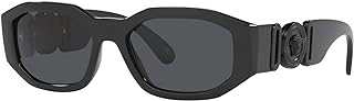Man Sunglasses Black Frame, Dark Grey Lenses, 53MM