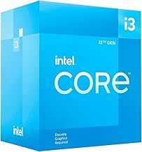 Core™ i3-12100F 12th Generation Desktop Processor (Base Clock: 3.3GHz, 4 Cores, LGA1700, RAM DDR4 and DDR5 up to 128GB)
