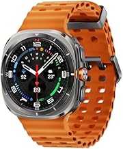 Samsung Galaxy Watch Ultra 47mm LTE AI Smartwatch Titanium Silver with Orange Band (Renewed)