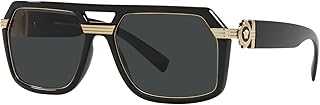 Man Sunglasses Black Frame, Dark Grey Lenses, 58MM