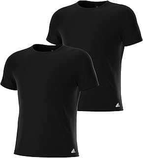 Men's T-Shirts (2-Pack) – Stretch Cotton Crew Neck Undershirt, Soft Breathable Fitted Base Layer
