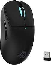 ATTACK SHARK×Magic-Refiner G6 Wireless Gaming Mouse Tri-Modes Connection 2.4G/BT/USB-C 24000 DPI 1000Hz Polling Rate with Anti-Slip Grips,750mAh Battery Gaming Mice for Laptop/PC/Mac Gamer Black