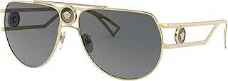 VE 2225 100287 Gold Metal Aviator Sunglasses Grey Lens