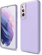 elago Silicone Case Compatible with Galaxy S21 Case Cover (Lavender) - Premium Liquid Silicone, Raised Lip (Screen & Camera Protection), 3 Layer Structure, Full Body Protection