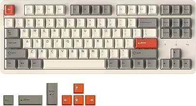 EK87PRO 80% Wireless Mechanical Gaming Keyboard,TKL Tri-Mode RGB Keyboard with Hot-Swappable,PBT Keycaps,Gasket Mount,6-Layer Padding for Win/Mac