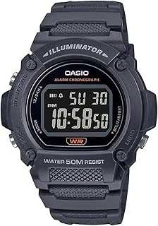 W219H Series | Men’s Digital Watch | 50M WR | LED Illuminator | 100 SEC Chronograph | 1/100 SEC Stopwatch | Daily Alarm | Hourly Time Signal | Auto Calendar | 7 Year Battery