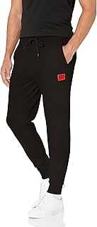 Men's Regular Fit Square Logo Jersey Drawstring Joggers