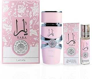 Yara 2-piece Fragrance Bundle for Women (3.4 Oz Eau de Parfum Spray + 0.34 Oz Concentrated Perfume Oil)