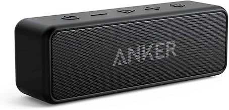 Soundcore 2 Portable Bluetooth Speaker with Stereo Sound, Bluetooth 5, Bassup, IPX7 Waterproof, 24-Hour Playtime, Wireless Stereo Pairing, Speaker for Home, Outdoors, Travel