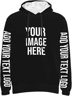 Men'S/Women'S Custom Hoodie, Personalized Photo Hoodie, Design Your Sweatshirt Pictures/Text Front/Back