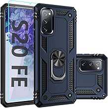 for Samsung Galaxy S20 FE Case,S20 FE Case,with Screen Protector,[Military Grade] 16ft. Drop Tested Cover with Magnetic Kickstand Car Mount Protective Case for Galaxy S20 FE, Blue