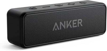 Soundcore 2 Portable Bluetooth Speaker with Stereo Sound, Bluetooth 5, Bassup, IPX7 Waterproof, 24-Hour Playtime, Wireless Stereo Pairing, Speaker for Home, Outdoors, Travel