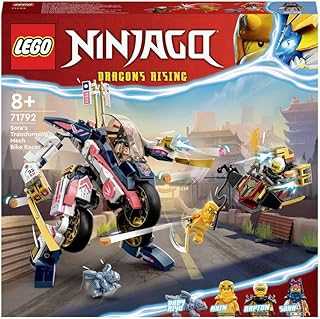 Ninjago 71792 Sola's Mecha Bike Racer, Toy Blocks, Present, Ninja, Carrot, Boys, Ages 8 and Up