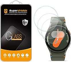 (3 Pack) Designed for Samsung Galaxy Watch 7, 6, 5, 4 (40mm) / Watch FE (40mm) Tempered Glass Screen Protector, Anti Scratch, Bubble Free