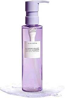 Blueberry Bounce Exfoliating Face Wash - Foaming Facial Cleanser, Makeup Remover & Clarifying Mask - Hydrating Hyaluronic Acid & Gentle AHA for Sensitive Skin - Korean Skincare, 160ml