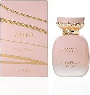 Khadlaj La Fede Aura Crisp Flower Eau de Parfum Spray for Women, 3.4 Ounce (3.4, Floral)