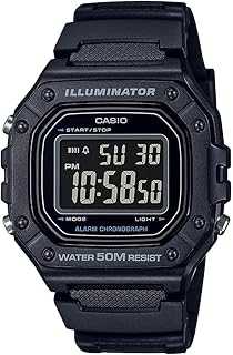 W218H Series | Men’s Digital Watch | 50M WR | 1/100 Second Stopwatch | 100 SEC Chronograph | LED Backlight | Countdown Timer | Daily Alarm | Hourly Time Signal | 7 Year Battery
