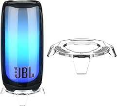 Table Stand for JBL Pulse 4/Pulse 5 Portable Speaker Acrylic Desktop Holder Mount for JBL Pulse Speaker Bracket with Anti Slip Base (Transparent)
