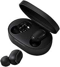Xiaomi TWSEJ04LS Redmi Airdots Earphones, Bluetooth, Sweatproof, True Wireless Earbuds, Global Version - Black, Small