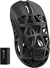 Attack Shark R2 Wireless Gaming Mouse, Superlight Magnesium Alloy, PAW3950 42000 DPI Optical Sensor, 8000Hz Polling Rate, 2.4G/BT/Wired Programmable Mice for Win Mac Gamer (Black)