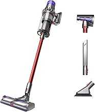 Outsize Origin Cordless Vacuum, Nickel/Red