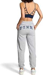 Women's Pink Logo Campus Sweatpants (XS-XXL)