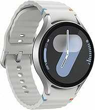 Galaxy Watch 7 (44mm) AI Smartwatch w/ 1.5" AMOLED, Wear OS 5, Wi-Fi, Bluetooth, Heart Rate, Sleep Apnea & GPS Fitness Tracker, International Model L310 (w/Fast Charger, Silver)