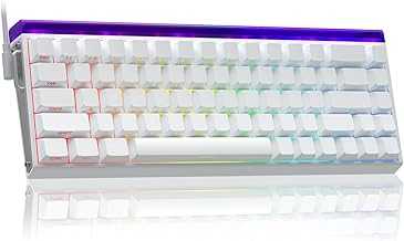 HERO 68 HE 60% Gaming Keyboard Wired, Hall Effect Magnetic Switch Keyboard with Adjustable Actuation, Rapid Trigger Mode, 8K Hz Polling Rate, 0.125ms Latency,Side Printed PBT Keycaps, RGB Backlit