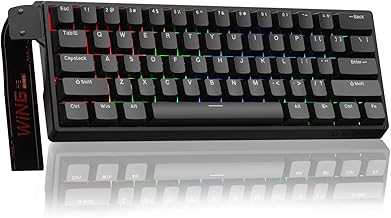 Aula WIN60 HE - 60% Mechanical Gaming Keyboard Wired, Magnetic Switch Hot Swappable, Adjustable Actuation Rapid Trigger Mode, 8000 Hz Polling Rate, RGB Small Keyboard 60 Percent Compact Design for PC