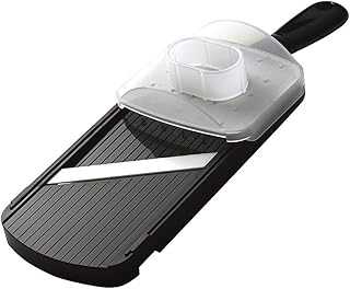 Advanced Ceramic Adjustable Mandoline Vegetable Slicer with Handguard-Black