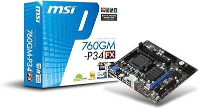 Socket AM3+/ AMD 760G/ DDR3/ Hybrid CrossFireX/ A and GbE/ MicroATX Motherboard 760GM-P34 (FX)