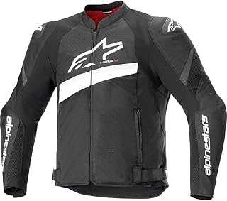 T-GP Plus R V4 Airflow Men's Street Motorcycle Jackets - Black/White/Medium