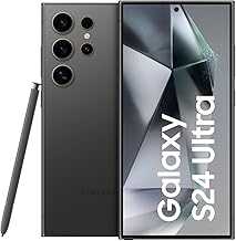SAMSUNG Galaxy S24 Ultra 5G (GSM Unlocked, International Version) 1TB + 12GB RAM Android 14 Smartphone (Titanium Black) (Renewed)