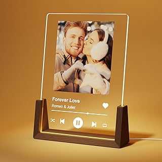 Spotify Decorative Plaque Personalized Gifts, Custom Gifts for Him Her, Customized Picture Frame for Boyfriend Girlfriend Couple Wife Women on Anniversary Birthday