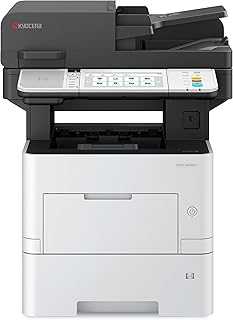 ECOSYS MA5500ifx All-in-One Monochrome Laser Printer (Print/Copy/Scan/Fax), 57 ppm, Up to Fine 1200 dpi, Gigabit Ethernet HyPAS Capable, 7 inch Touchscreen Panel, 512 MB