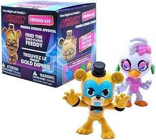 Five Nights at Freddy’s Security Breach Hiding Kit – Dig & Discover Mystery Mini-Figure with Chance for Real Gold-Plated Freddy – Officially Licensed, Series 1 Surprise Kit